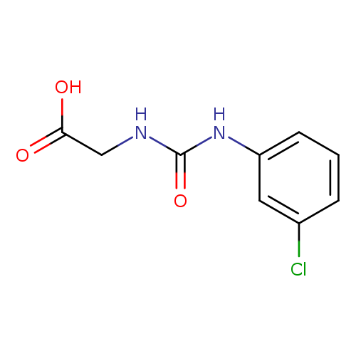 2-{[(3-chlorophenyl)carbamoyl]amino}acetic acid