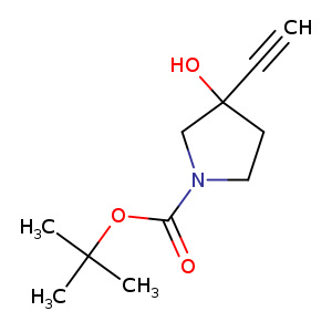1-Pyrrolidinecarboxylic acid, 3-ethynyl-3-hydroxy-, 1,1-dimethylethyl ester