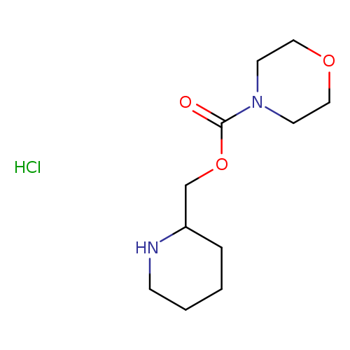 (piperidin-2-yl)methyl morpholine-4-carboxylate hydrochloride
