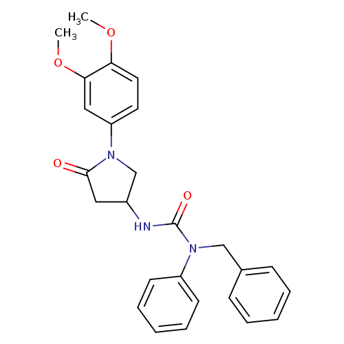 1-benzyl-3-[1-(3,4-dimethoxyphenyl)-5-oxopyrrolidin-3-yl]-1-phenylurea