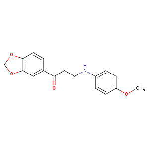 1-(Benzo[d][1,3]dioxol-5-yl)-3-((4-methoxyphenyl)amino)propan-1-one