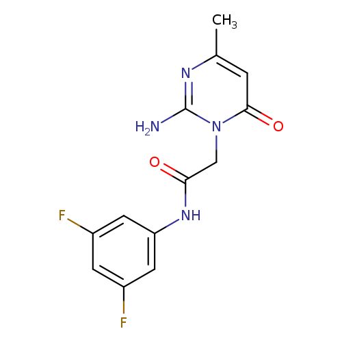 2-(2-amino-4-methyl-6-oxo-1,6-dihydropyrimidin-1-yl)-N-(3,5-difluorophenyl)acetamide