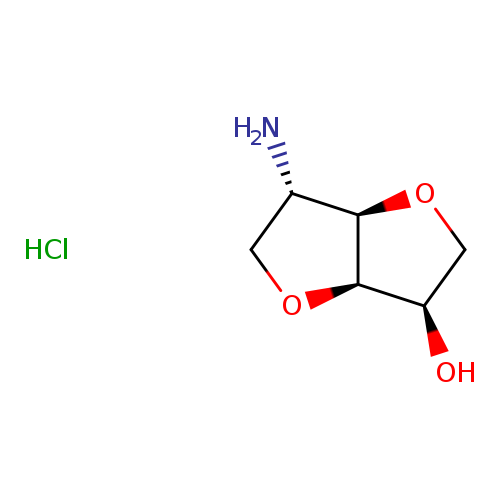 (3R,3aR,6S,6aR)-6-aminohexahydrofuro[3,2-b]furan-3-ol hydrochloride