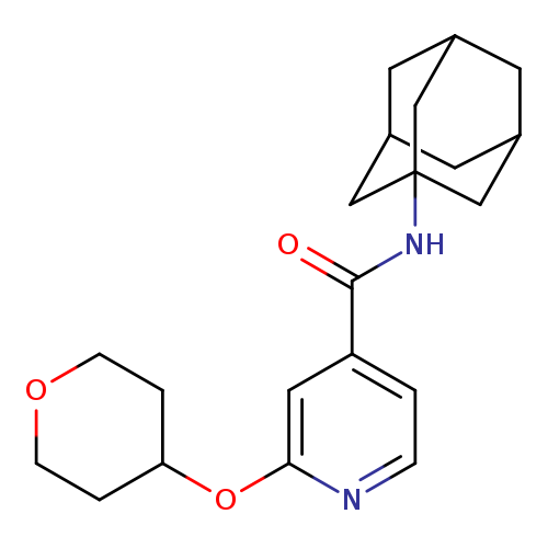 N-(adamantan-1-yl)-2-(oxan-4-yloxy)pyridine-4-carboxamide