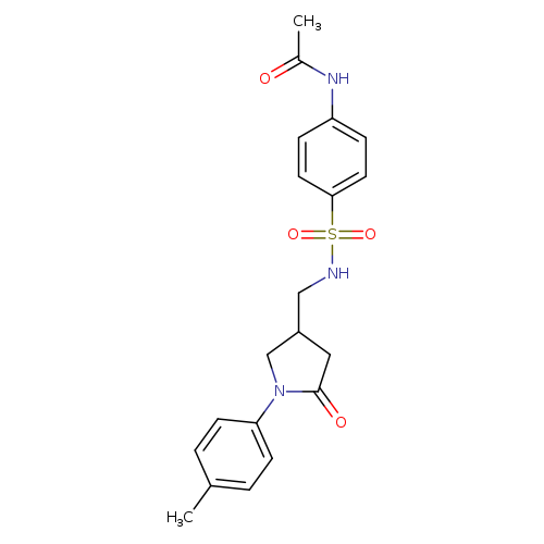 N-[4-({[1-(4-methylphenyl)-5-oxopyrrolidin-3-yl]methyl}sulfamoyl)phenyl]acetamide