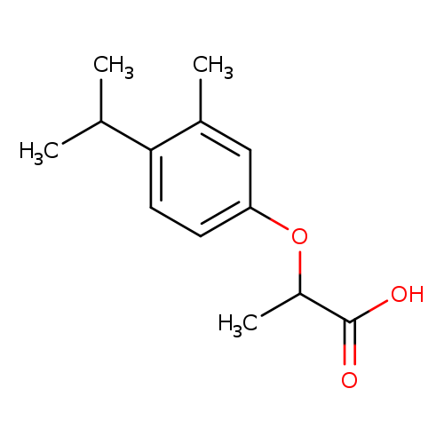 2-[3-methyl-4-(propan-2-yl)phenoxy]propanoic acid