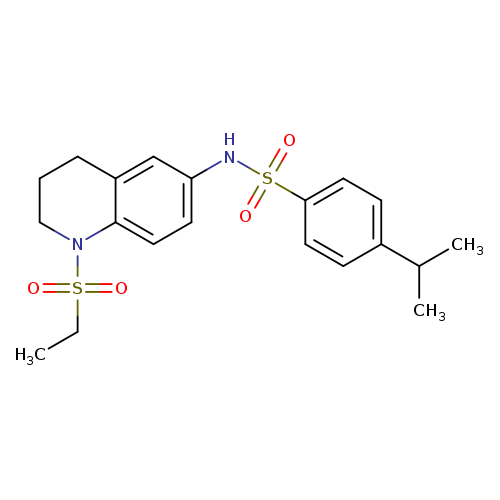 N-[1-(ethanesulfonyl)-1,2,3,4-tetrahydroquinolin-6-yl]-4-(propan-2-yl)benzene-1-sulfonamide
