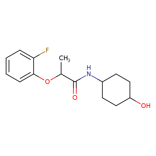 2-(2-fluorophenoxy)-N-(4-hydroxycyclohexyl)propanamide