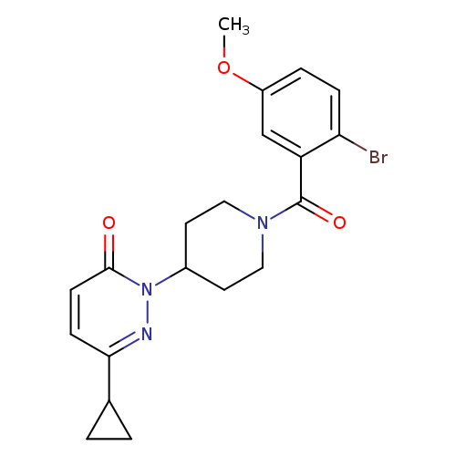 2-[1-(2-bromo-5-methoxybenzoyl)piperidin-4-yl]-6-cyclopropyl-2,3-dihydropyridazin-3-one