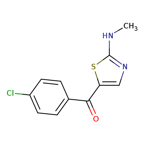 5-(4-chlorobenzoyl)-N-methyl-1,3-thiazol-2-amine
