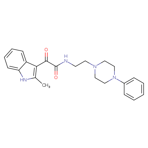 2-(2-methyl-1H-indol-3-yl)-2-oxo-N-[2-(4-phenylpiperazin-1-yl)ethyl]acetamide