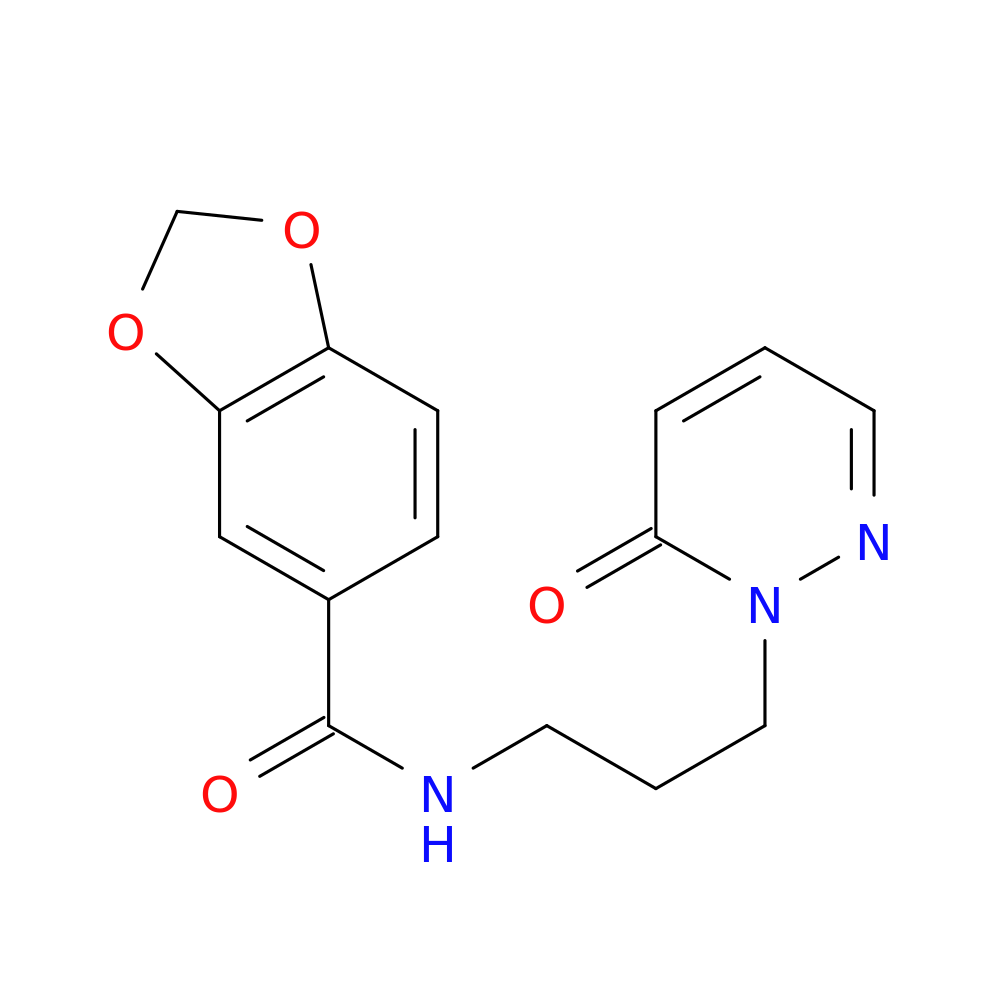 N-[3-(6-oxo-1,6-dihydropyridazin-1-yl)propyl]-2H-1,3-benzodioxole-5-carboxamide