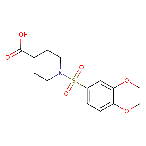 1-((2,3-Dihydrobenzo[b][1,4]dioxin-6-yl)sulfonyl)piperidine-4-carboxylic acid