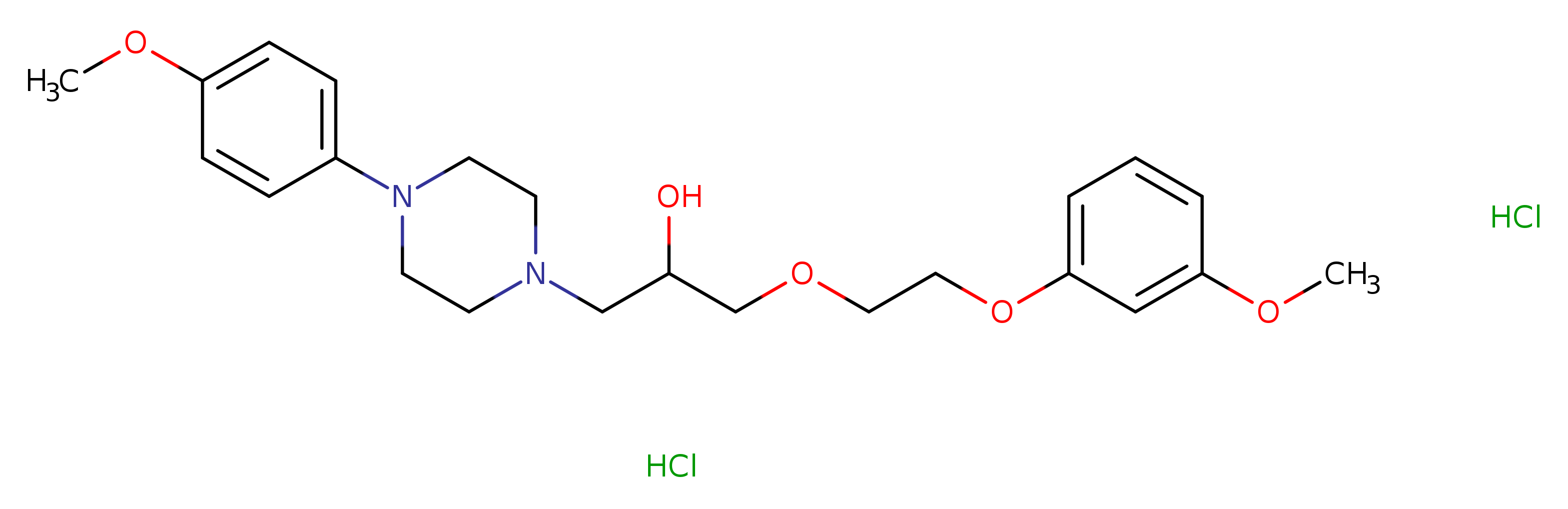 1-[2-(3-methoxyphenoxy)ethoxy]-3-[4-(4-methoxyphenyl)piperazin-1-yl]propan-2-ol dihydrochloride
