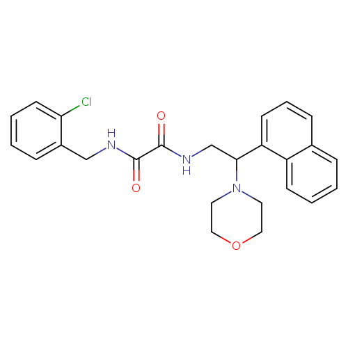 N'-[(2-chlorophenyl)methyl]-N-[2-(morpholin-4-yl)-2-(naphthalen-1-yl)ethyl]ethanediamide