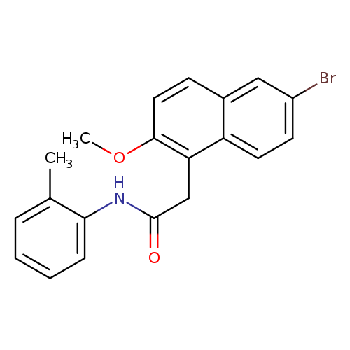 2-(6-bromo-2-methoxy-1-naphthyl)-N-(2-methylphenyl)acetamide