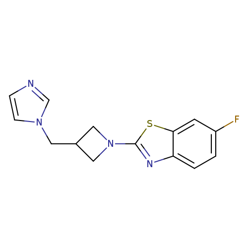6-fluoro-2-{3-[(1H-imidazol-1-yl)methyl]azetidin-1-yl}-1,3-benzothiazole