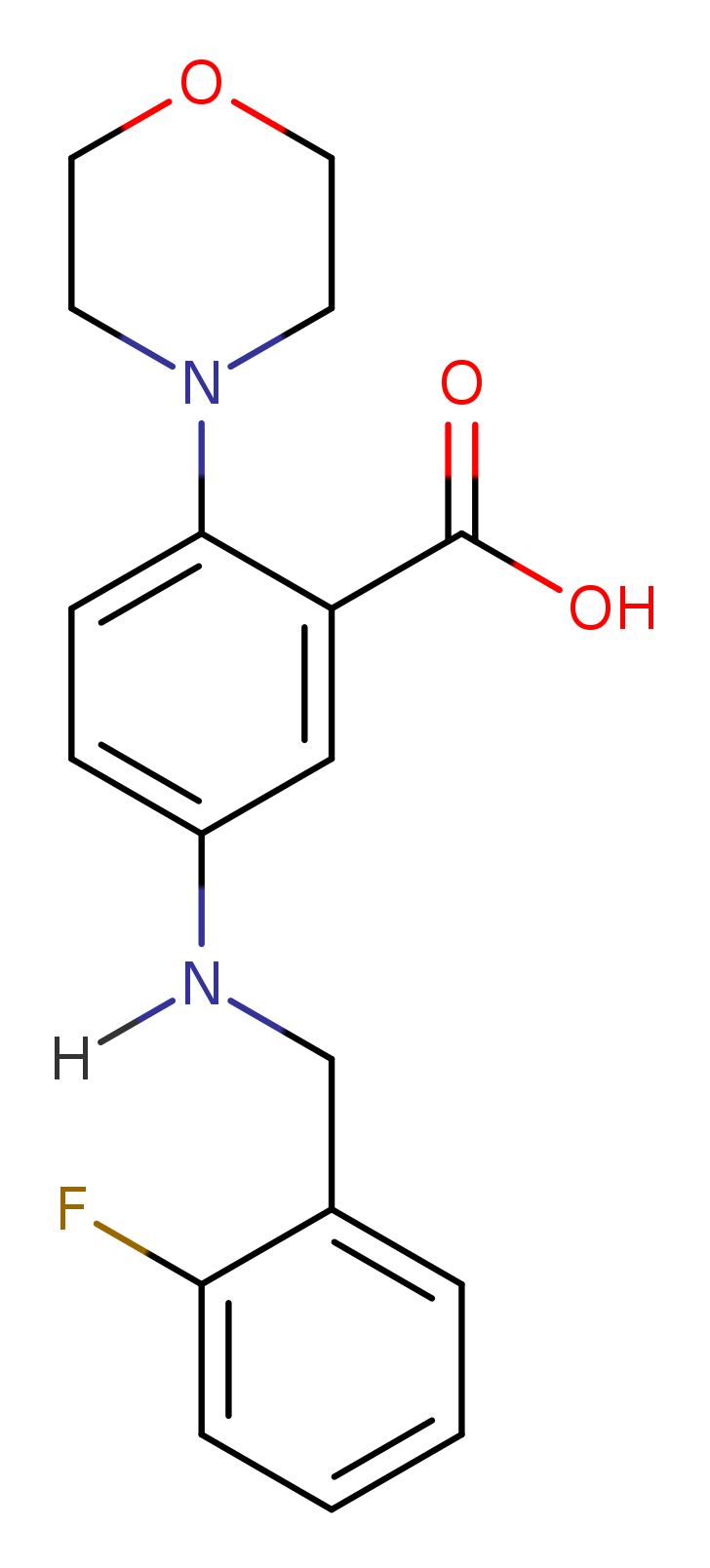 5-(2-Fluoro-benzylamino)-2-morpholin-4-yl-benzoic acid