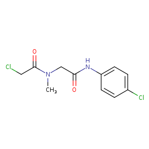 2-chloro-N-{[(4-chlorophenyl)carbamoyl]methyl}-N-methylacetamide