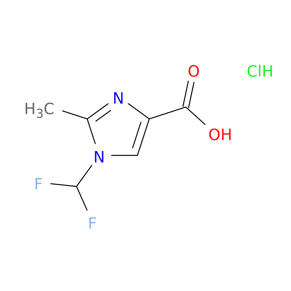 1-(difluoromethyl)-2-methyl-1H-imidazole-4-carboxylic acid hydrochloride