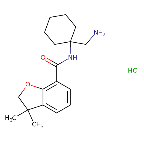 N-[1-(aminomethyl)cyclohexyl]-3,3-dimethyl-2,3-dihydro-1-benzofuran-7-carboxamidehydrochloride