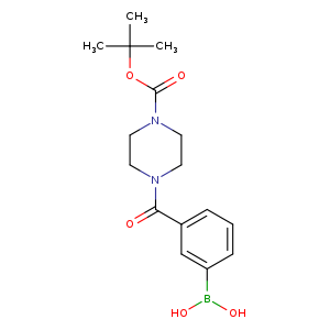 1-Piperazinecarboxylic acid, 4-(3-boronobenzoyl)-, 1-(1,1-dimethylethyl) ester