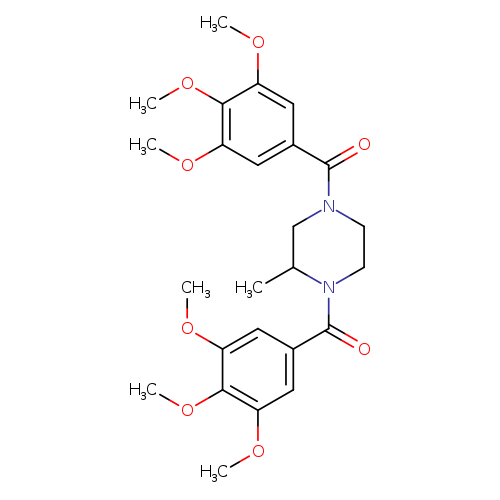 2-methyl-1,4-bis(3,4,5-trimethoxybenzoyl)piperazine