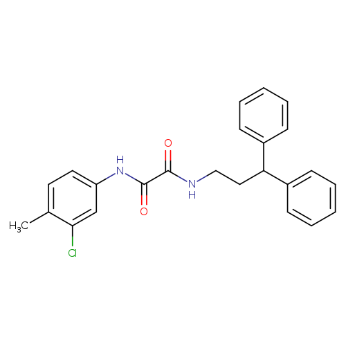 N-(3-chloro-4-methylphenyl)-N'-(3,3-diphenylpropyl)ethanediamide