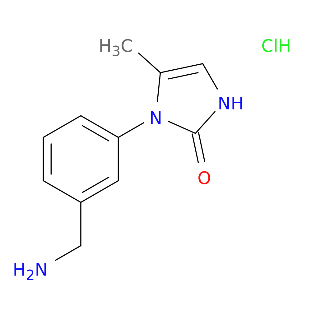 1-[3-(aminomethyl)phenyl]-5-methyl-2,3-dihydro-1H-imidazol-2-one hydrochloride