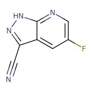 1H-Pyrazolo[3,4-b]pyridine-3-carbonitrile, 5-fluoro-