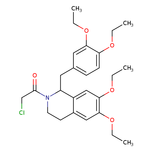 2-chloro-1-{1-[(3,4-diethoxyphenyl)methyl]-6,7-diethoxy-1,2,3,4-tetrahydroisoquinolin-2-yl}ethan-1-one