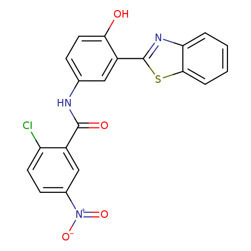 N-[3-(1,3-benzothiazol-2-yl)-4-hydroxyphenyl]-2-chloro-5-nitrobenzamide
