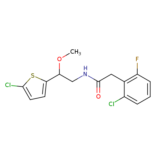 2-(2-chloro-6-fluorophenyl)-N-[2-(5-chlorothiophen-2-yl)-2-methoxyethyl]acetamide