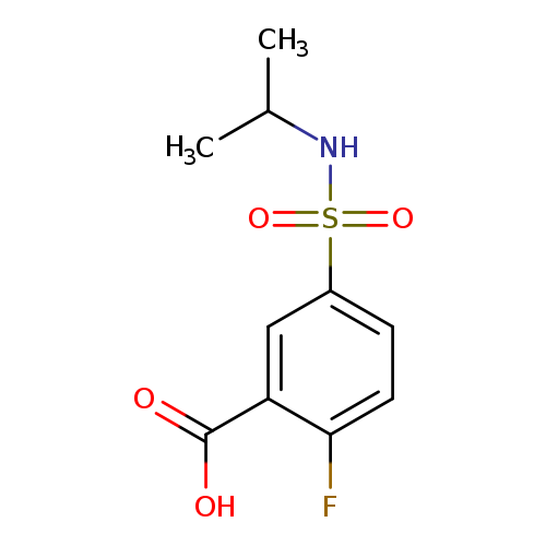 2-fluoro-5-[(propan-2-yl)sulfamoyl]benzoic acid