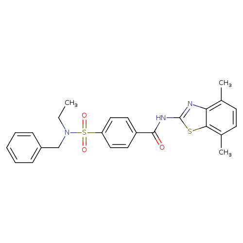 4-[benzyl(ethyl)sulfamoyl]-N-(4,7-dimethyl-1,3-benzothiazol-2-yl)benzamide