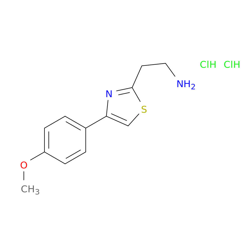2-[4-(4-methoxyphenyl)-1,3-thiazol-2-yl]ethan-1-amine dihydrochloride
