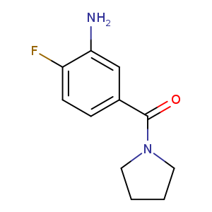 (3-Amino-4-fluorophenyl)(pyrrolidin-1-yl)methanone