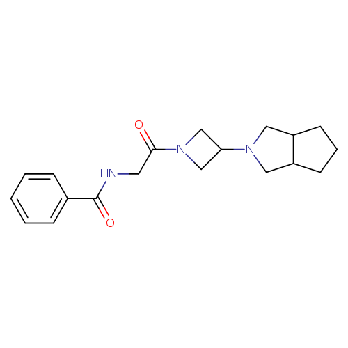 N-[2-(3-{octahydrocyclopenta[c]pyrrol-2-yl}azetidin-1-yl)-2-oxoethyl]benzamide