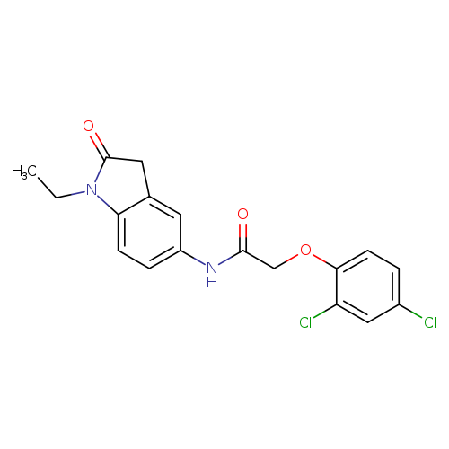 2-(2,4-dichlorophenoxy)-N-(1-ethyl-2-oxo-2,3-dihydro-1H-indol-5-yl)acetamide