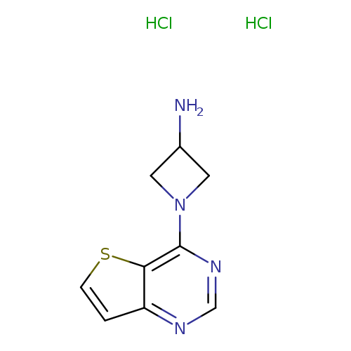 1-{thieno[3,2-d]pyrimidin-4-yl}azetidin-3-amine dihydrochloride