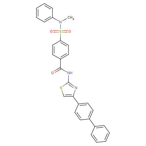 N-(4-{[1,1'-biphenyl]-4-yl}-1,3-thiazol-2-yl)-4-[methyl(phenyl)sulfamoyl]benzamide