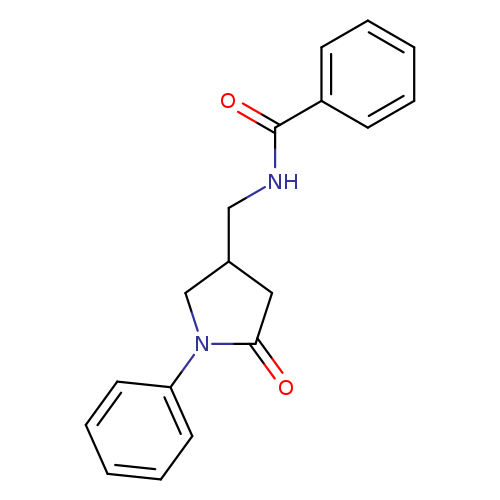 N-[(5-oxo-1-phenylpyrrolidin-3-yl)methyl]benzamide