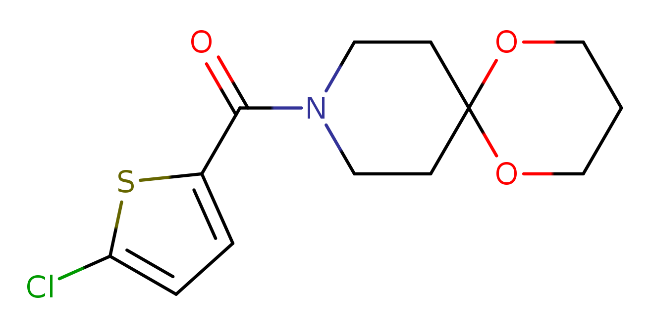 9-(5-chlorothiophene-2-carbonyl)-1,5-dioxa-9-azaspiro[5.5]undecane