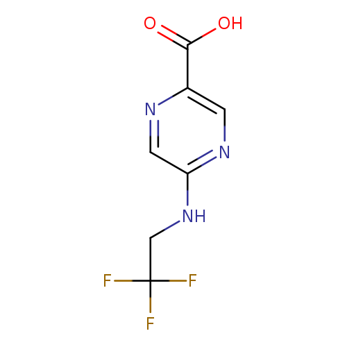 5-[(2,2,2-trifluoroethyl)amino]pyrazine-2-carboxylicacid
