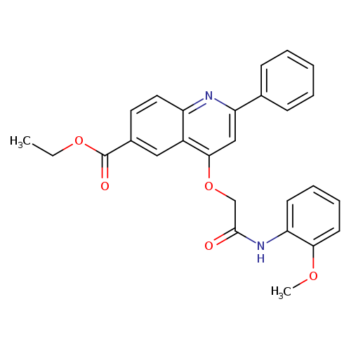 ethyl 4-{[(2-methoxyphenyl)carbamoyl]methoxy}-2-phenylquinoline-6-carboxylate