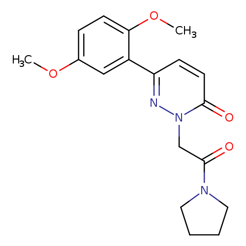 6-(2,5-dimethoxyphenyl)-2-[2-oxo-2-(pyrrolidin-1-yl)ethyl]-2,3-dihydropyridazin-3-one