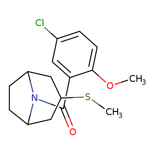 8-(5-chloro-2-methoxybenzoyl)-3-(methylsulfanyl)-8-azabicyclo[3.2.1]octane