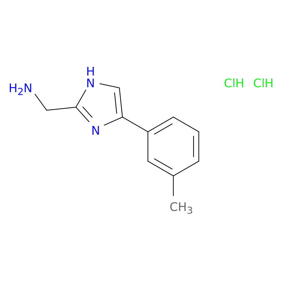 [4-(3-methylphenyl)-1H-imidazol-2-yl]methanamine dihydrochloride