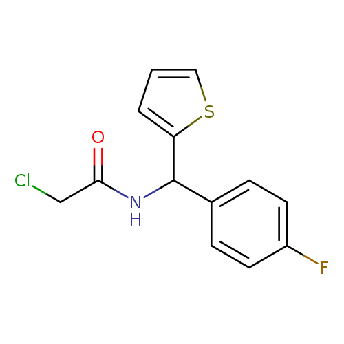 2-CHLORO-N-[(4-FLUOROPHENYL)(THIEN-2-YL)METHYL]ACETAMIDE