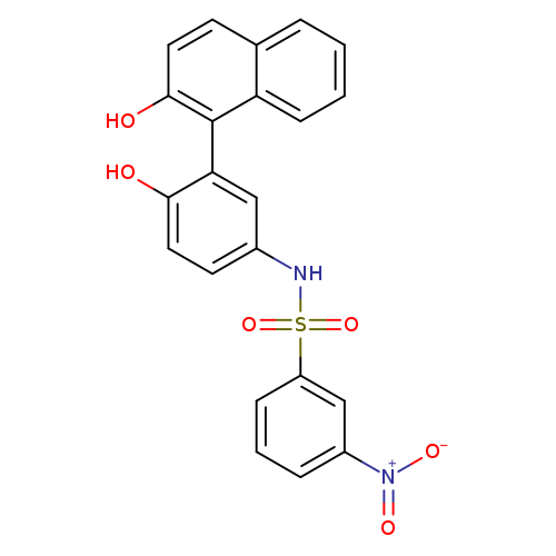 N-[4-hydroxy-3-(2-hydroxynaphthalen-1-yl)phenyl]-3-nitrobenzene-1-sulfonamide
